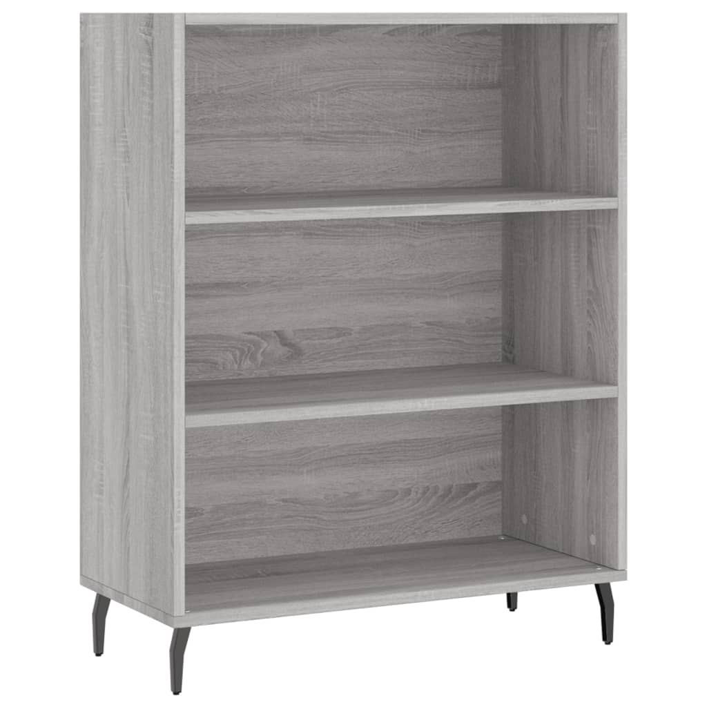 vidaXL Witrynka szary dąb sonoma 69,5x34x180cm materiał drewnopochodny