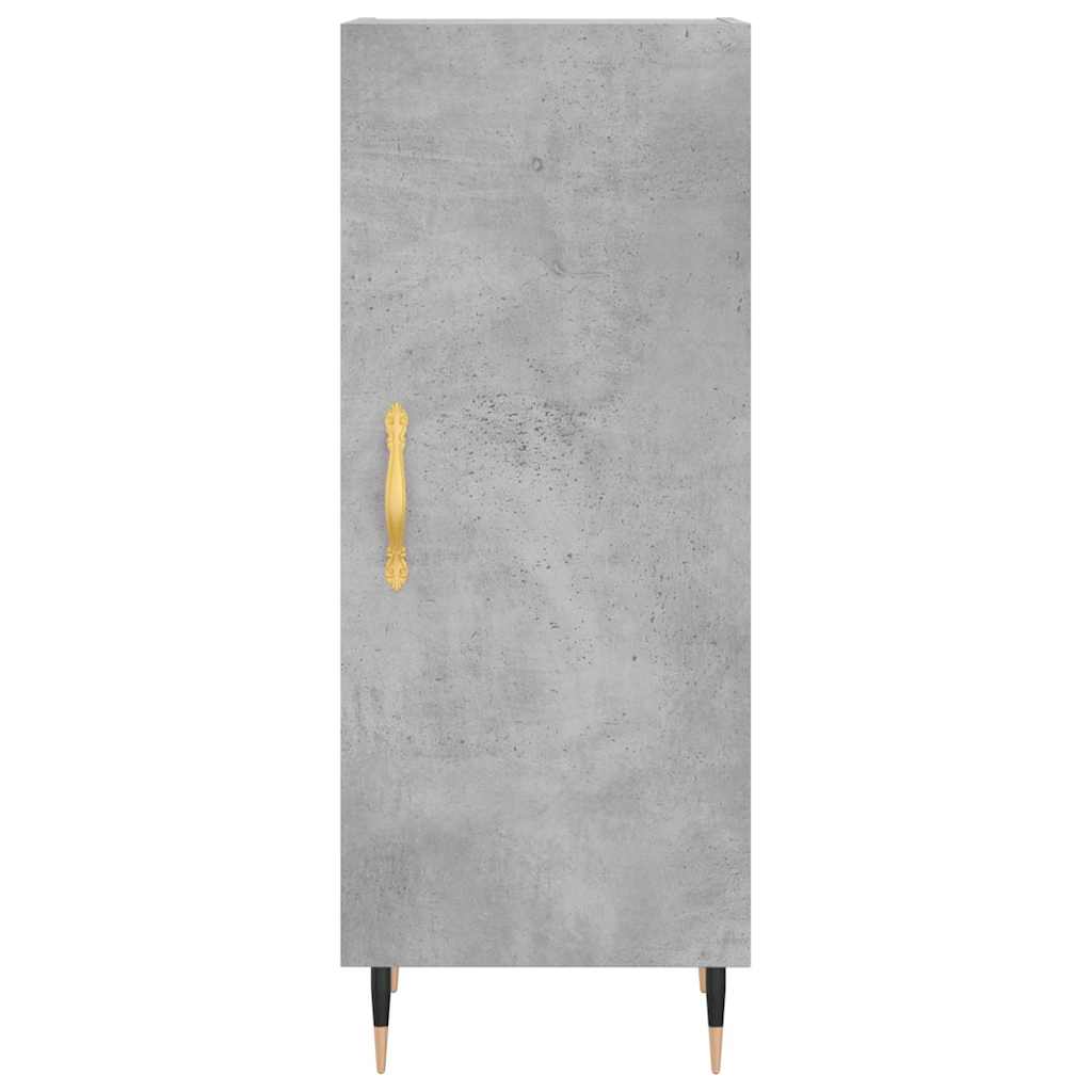 vidaXL Wysoka szafka, szarość betonu, 34,5x34x180 cm