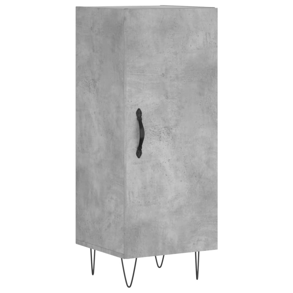 vidaXL Wysoka szafka, szarość betonu, 34,5x34x180 cm