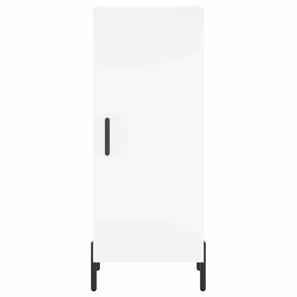 vidaXL Wysoka szafka, biała, 34,5x34x180 cm, materiał drewnopochodny