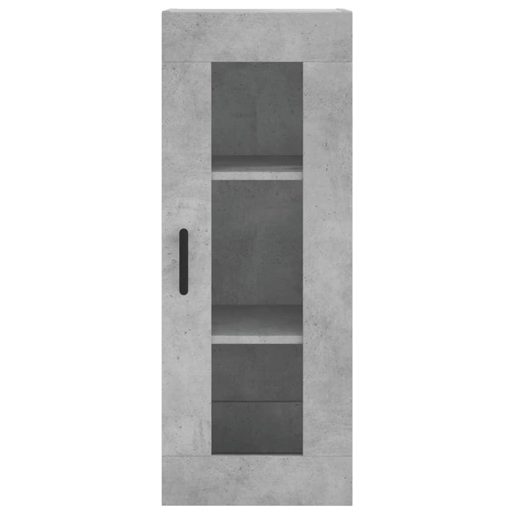 vidaXL Wysoka szafka, szarość betonu, 34,5x34x180 cm