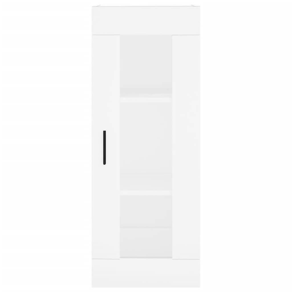 vidaXL Wysoka szafka, biała, 34,5x34x180 cm, materiał drewnopochodny