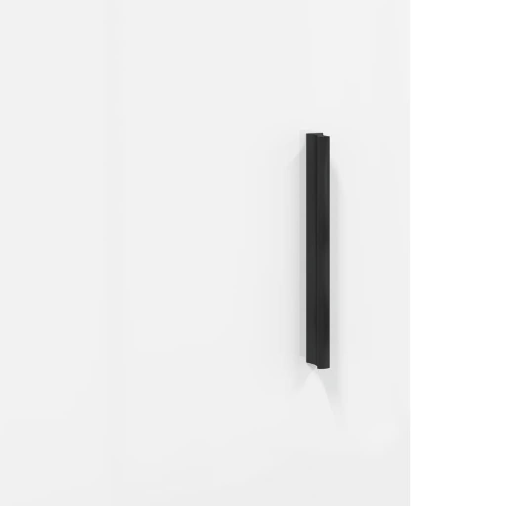 vidaXL Wysoka szafka, biała, 34,5x34x180 cm, materiał drewnopochodny