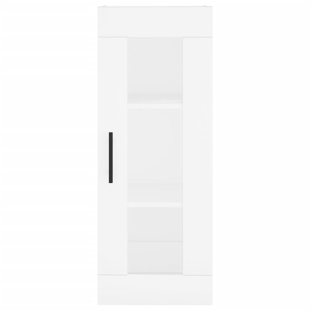 vidaXL Wysoka szafka, biała, 34,5x34x180 cm, materiał drewnopochodny