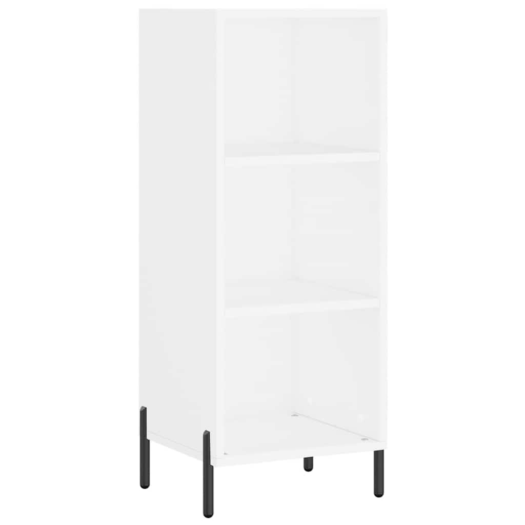 vidaXL Wysoka szafka, biała, 34,5x34x180 cm, materiał drewnopochodny
