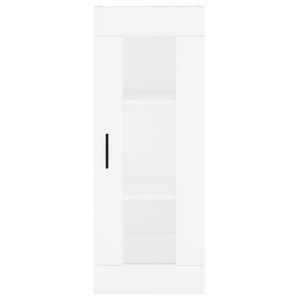vidaXL Wysoka szafka, biała, 34,5x34x180 cm, materiał drewnopochodny