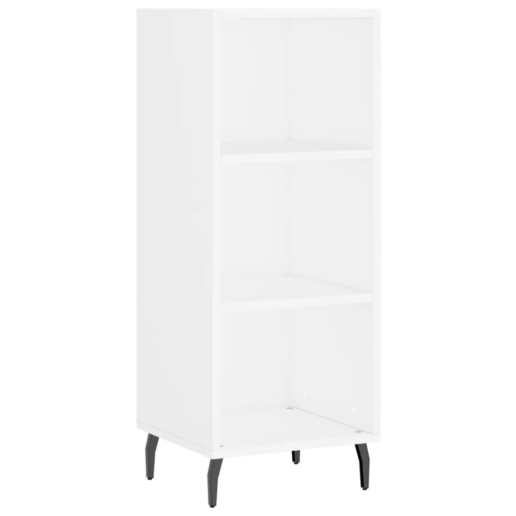 vidaXL Wysoka szafka, biała, 34,5x34x180 cm, materiał drewnopochodny
