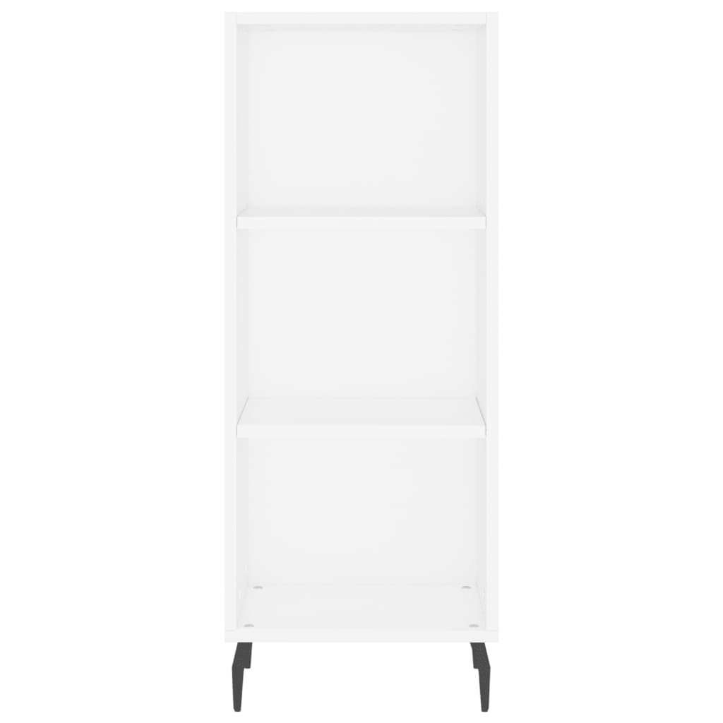 vidaXL Wysoka szafka, biała, 34,5x34x180 cm, materiał drewnopochodny