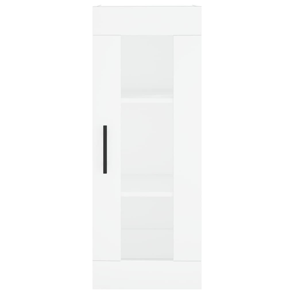 vidaXL Wysoka szafka, biała, 34,5x34x180 cm, materiał drewnopochodny