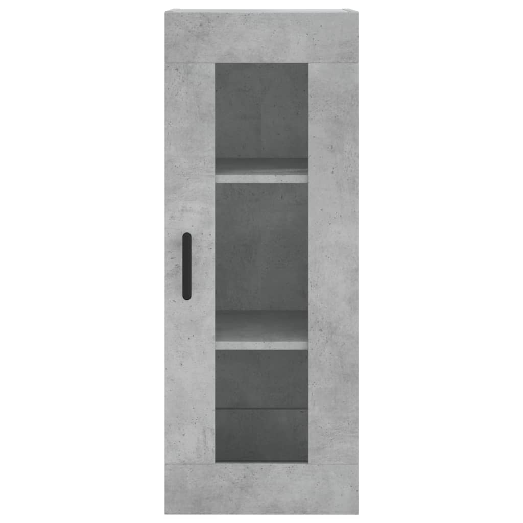 vidaXL Wysoka szafka, szarość betonu, 34,5x34x180 cm