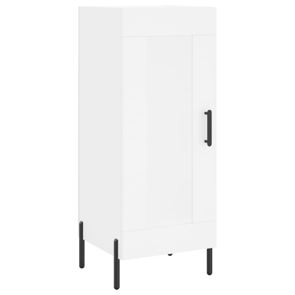 vidaXL Wysoka szafka, biała, 34,5x34x180 cm, materiał drewnopochodny