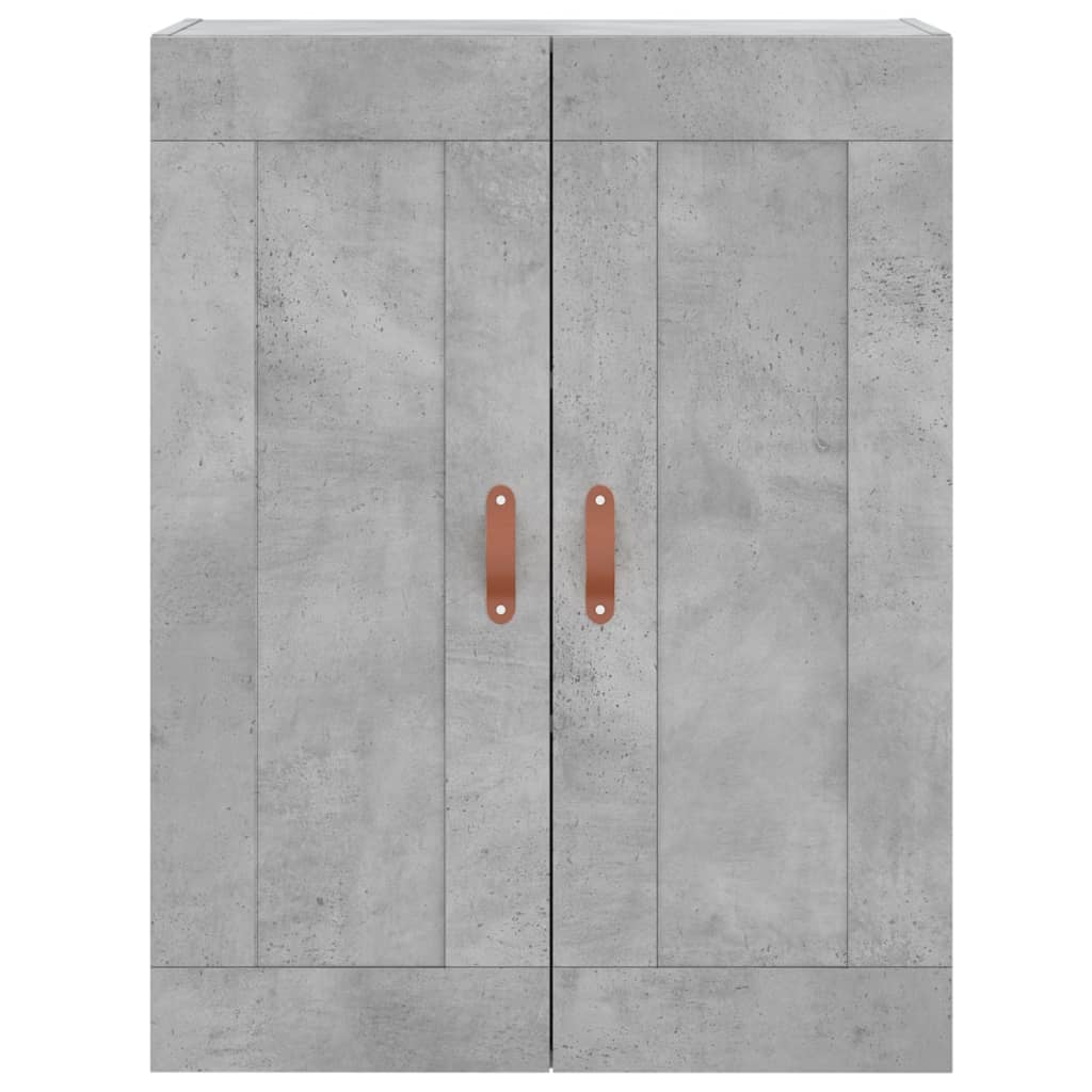 vidaXL Witrynka, szarość betonu 69,5x34x180 cm materiał drewnopochodny