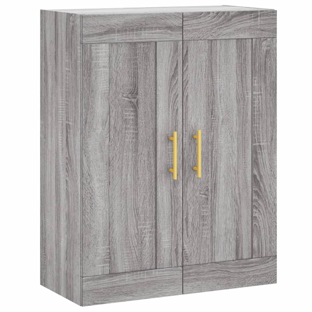 vidaXL Witrynka szary dąb sonoma 69,5x34x180cm materiał drewnopochodny