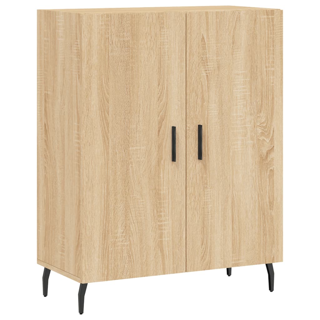 vidaXL Witrynka, dąb sonoma, 69,5x34x180 cm, materiał drewnopochodny