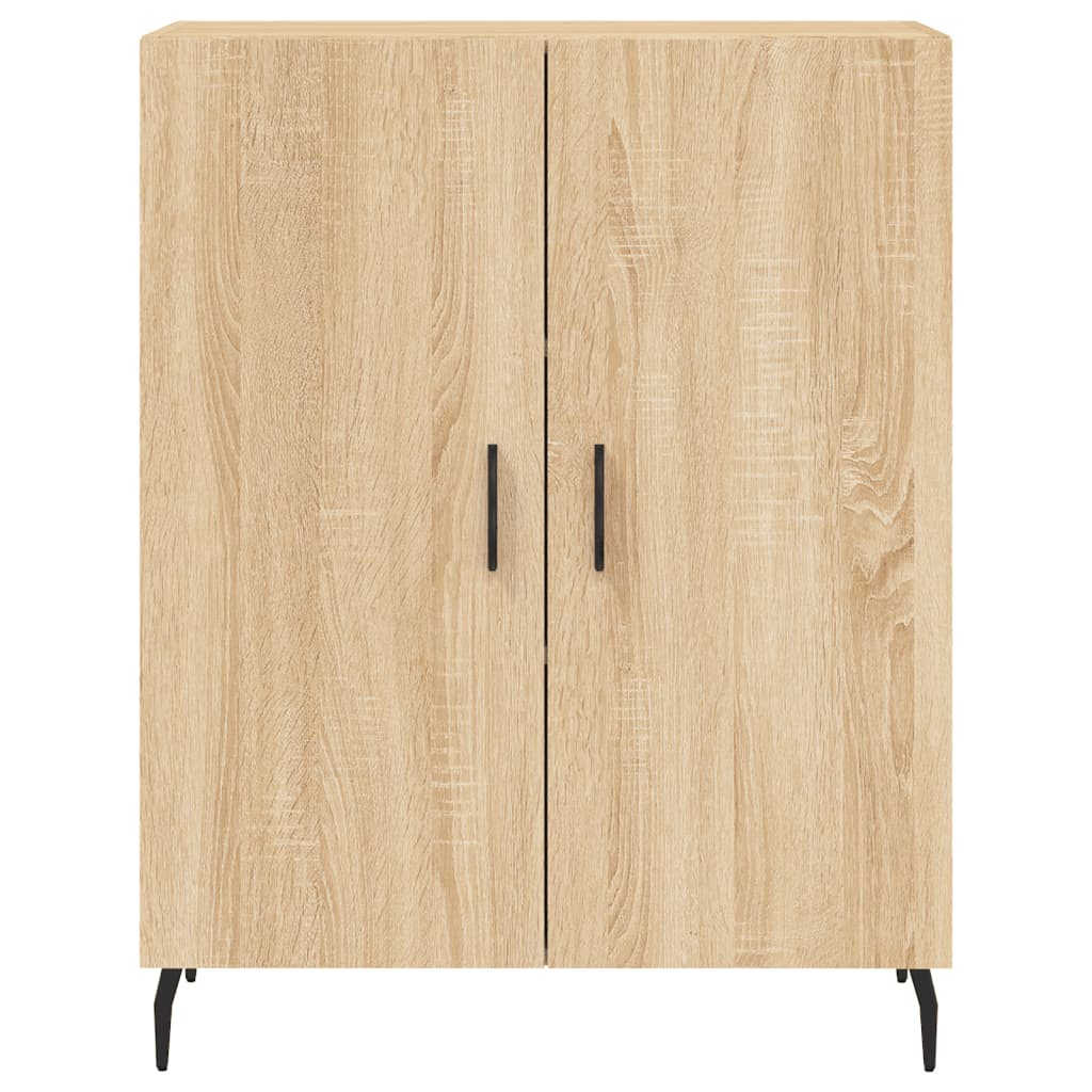 vidaXL Witrynka, dąb sonoma, 69,5x34x180 cm, materiał drewnopochodny