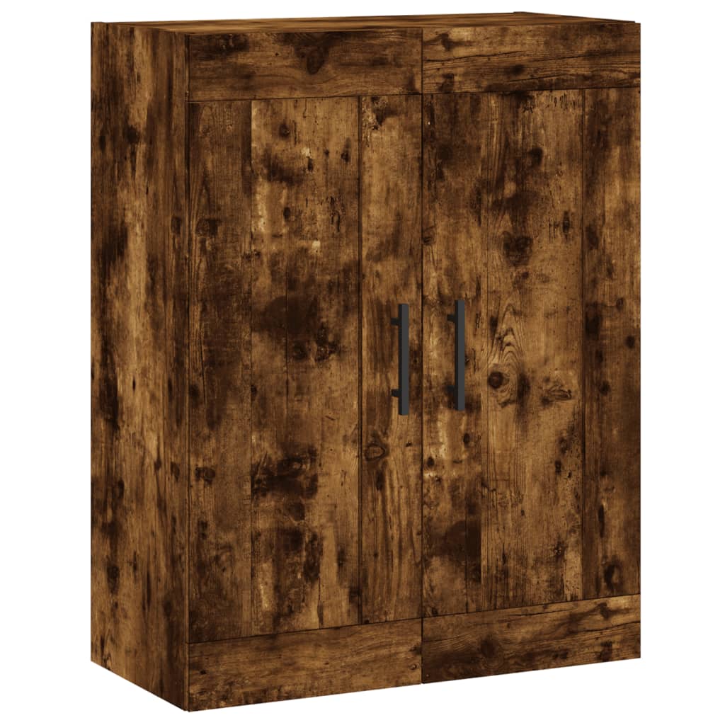 vidaXL Witrynka przydymiony dąb 69,5x34x180 cm materiał drewnopochodny