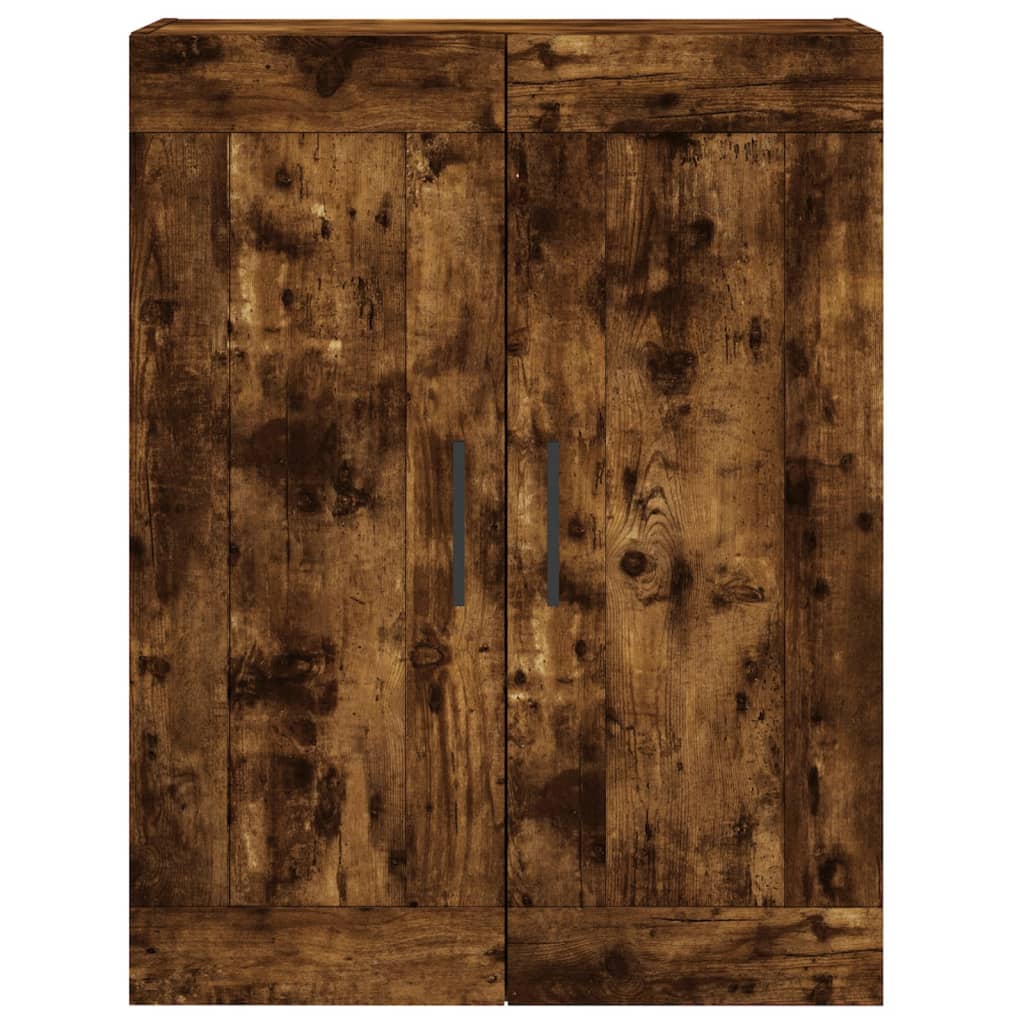 vidaXL Witrynka przydymiony dąb 69,5x34x180 cm materiał drewnopochodny