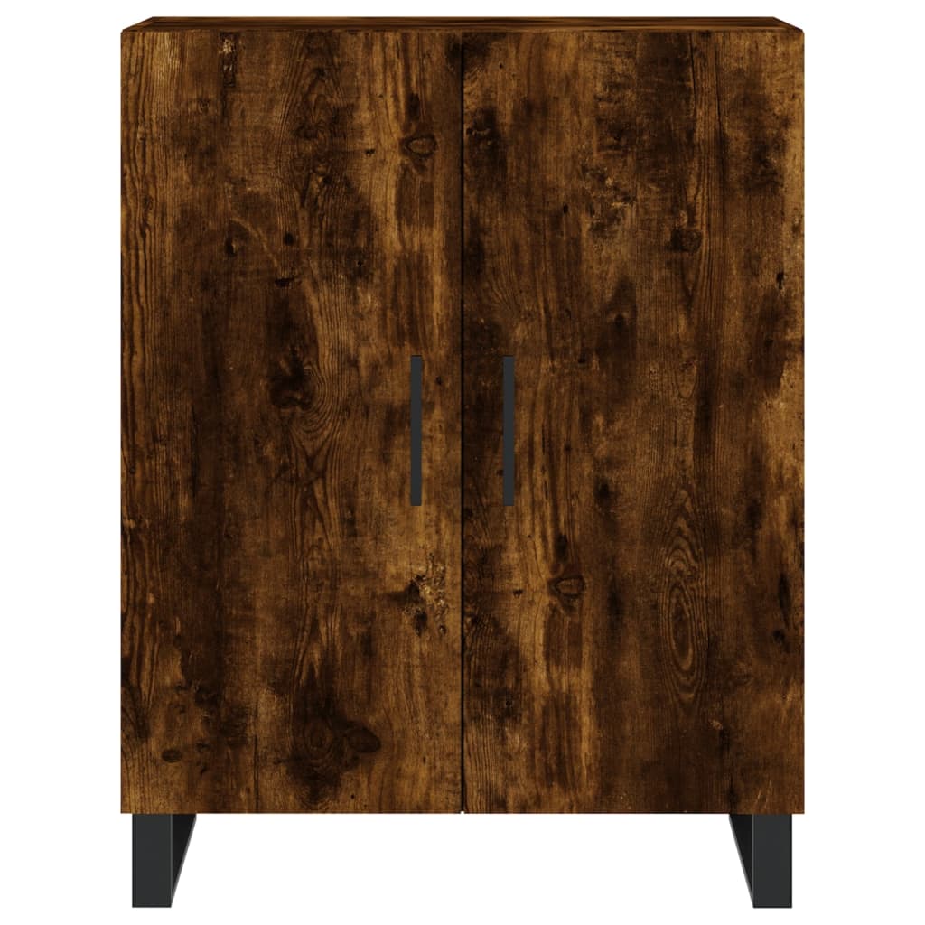 vidaXL Witrynka przydymiony dąb 69,5x34x180 cm materiał drewnopochodny