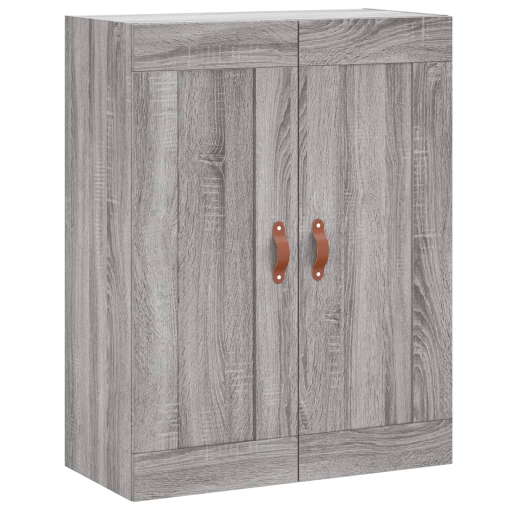 vidaXL Witrynka szary dąb sonoma 69,5x34x180cm materiał drewnopochodny
