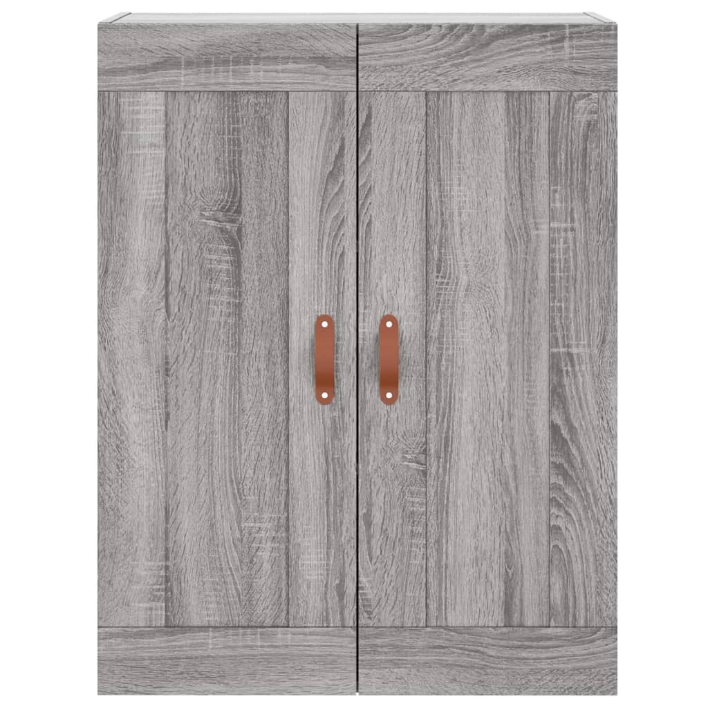 vidaXL Witrynka szary dąb sonoma 69,5x34x180cm materiał drewnopochodny
