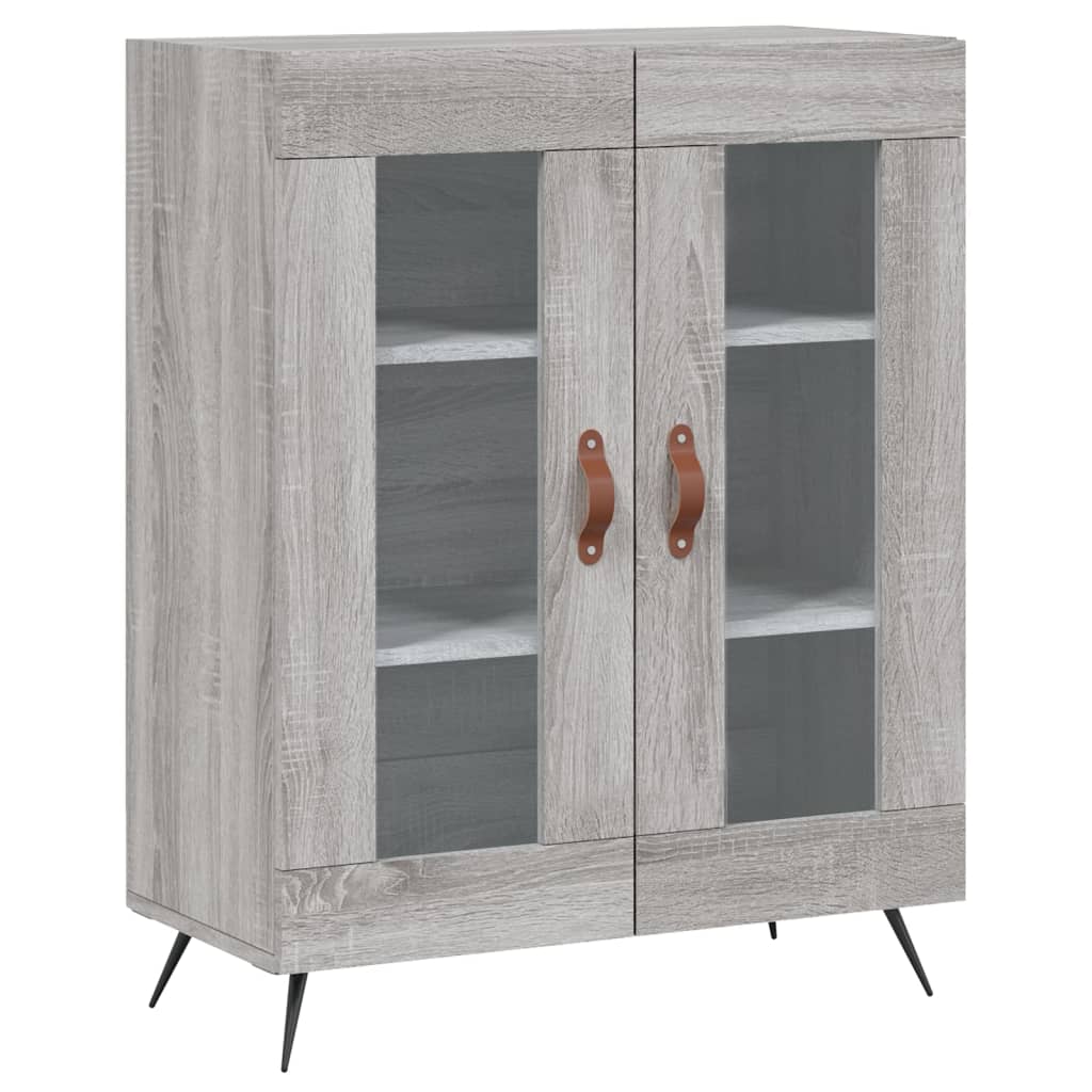 vidaXL Witrynka szary dąb sonoma 69,5x34x180cm materiał drewnopochodny