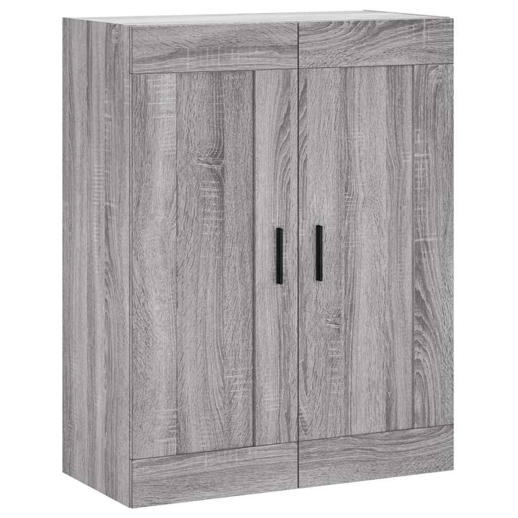 vidaXL Witrynka szary dąb sonoma 69,5x34x180cm materiał drewnopochodny