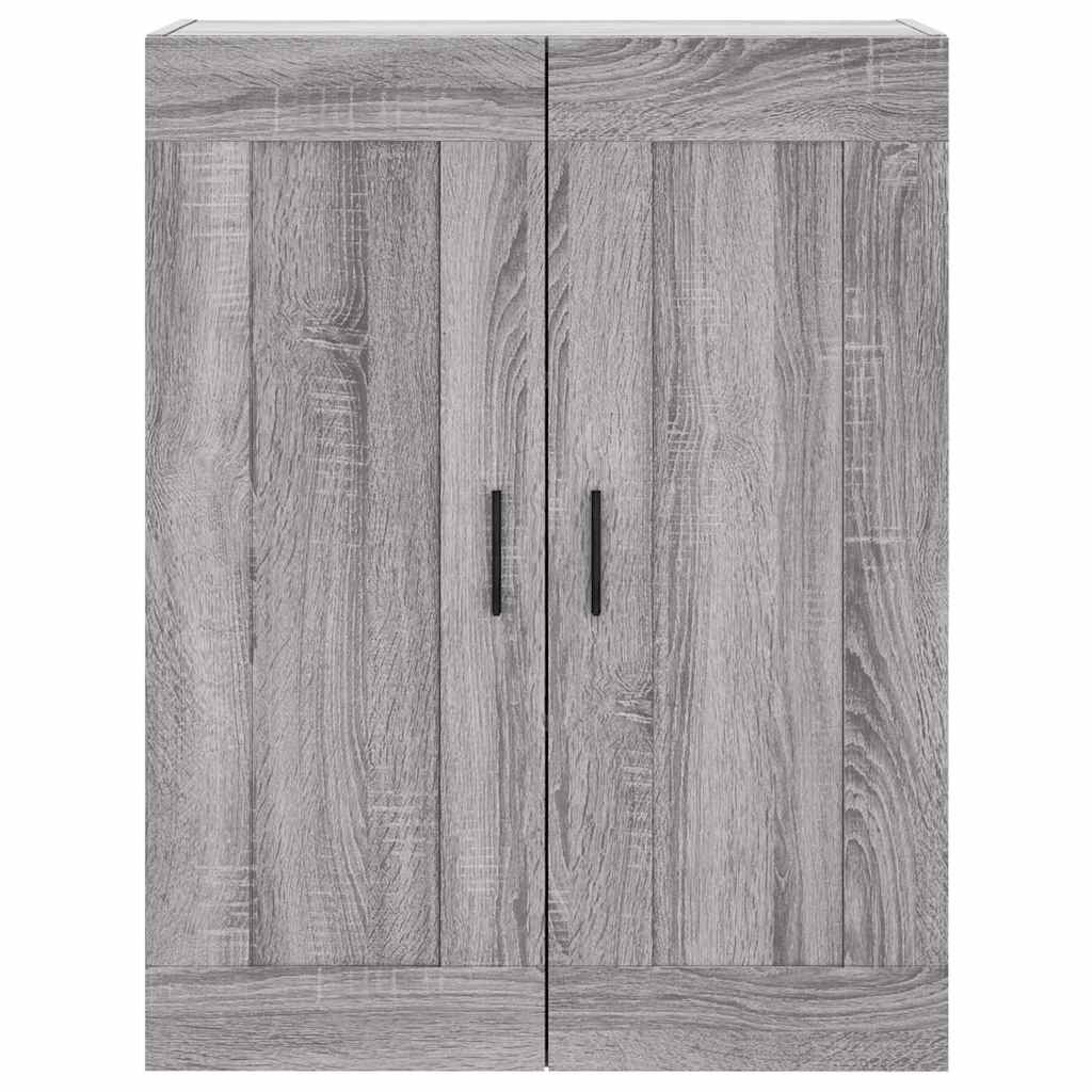 vidaXL Witrynka szary dąb sonoma 69,5x34x180cm materiał drewnopochodny