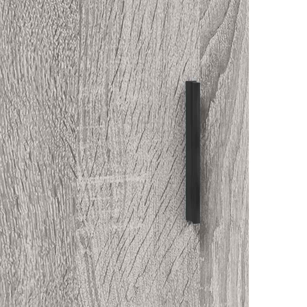vidaXL Witrynka szary dąb sonoma 69,5x34x180cm materiał drewnopochodny