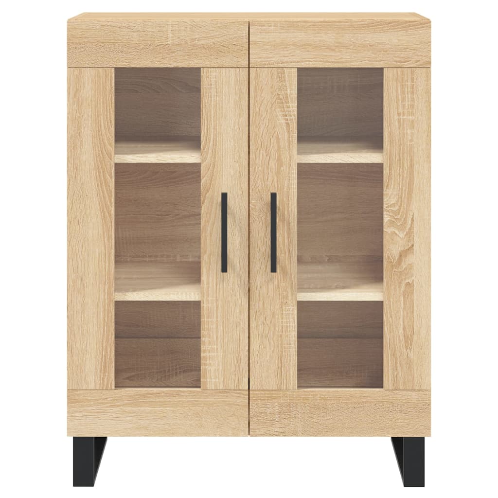 vidaXL Witrynka, dąb sonoma, 69,5x34x180 cm, materiał drewnopochodny