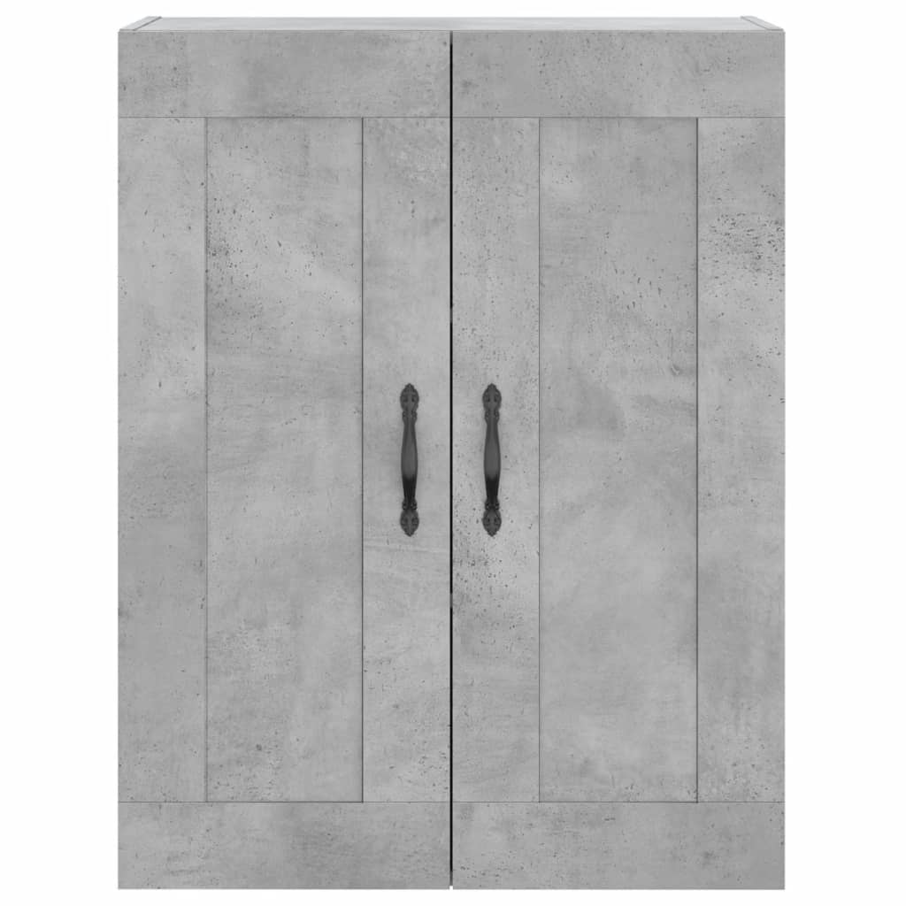 vidaXL Witrynka, szarość betonu 69,5x34x180 cm materiał drewnopochodny