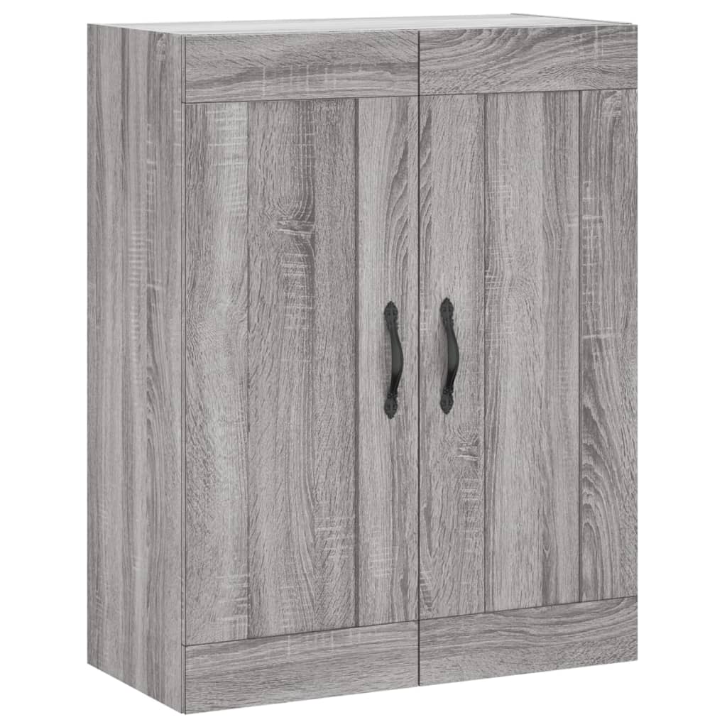 vidaXL Witrynka szary dąb sonoma 69,5x34x180cm materiał drewnopochodny