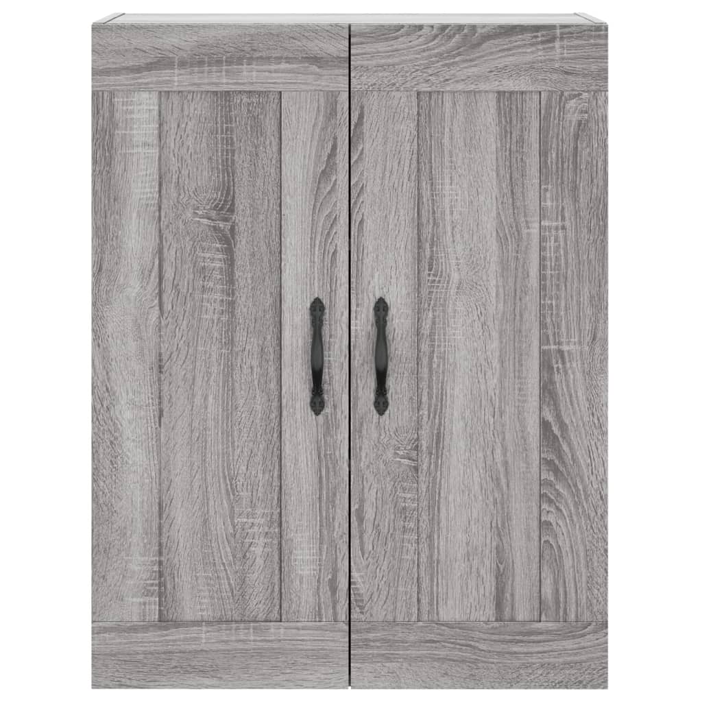 vidaXL Witrynka szary dąb sonoma 69,5x34x180cm materiał drewnopochodny