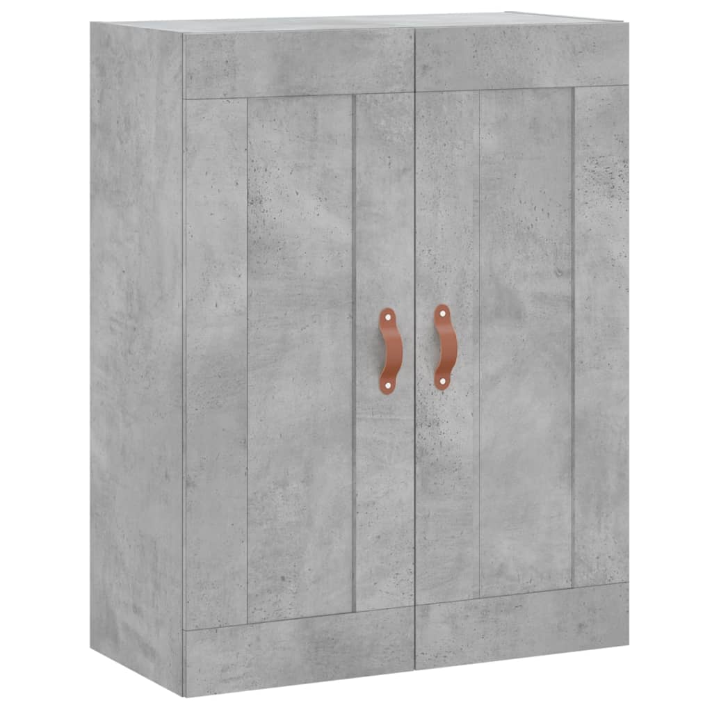 vidaXL Witrynka, szarość betonu 69,5x34x180 cm materiał drewnopochodny