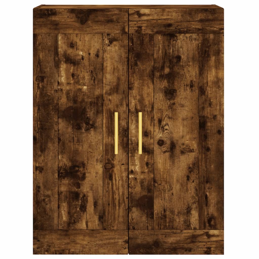 vidaXL Witrynka przydymiony dąb 69,5x34x180 cm materiał drewnopochodny