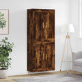 vidaXL Witrynka przydymiony dąb 69,5x34x180 cm materiał drewnopochodny