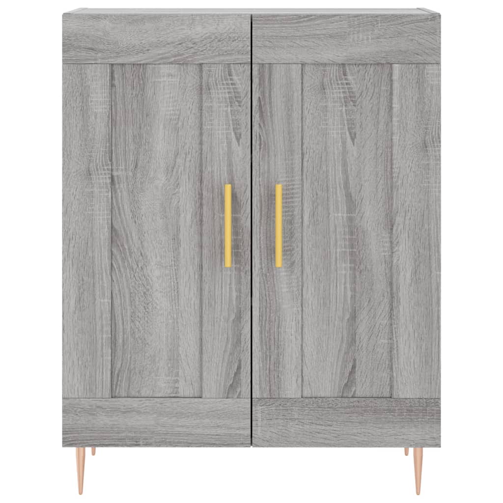 vidaXL Witrynka szary dąb sonoma 69,5x34x180cm materiał drewnopochodny