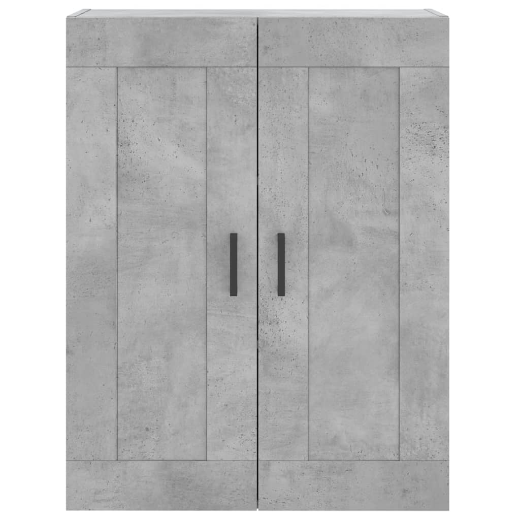vidaXL Witrynka, szarość betonu 69,5x34x180 cm materiał drewnopochodny