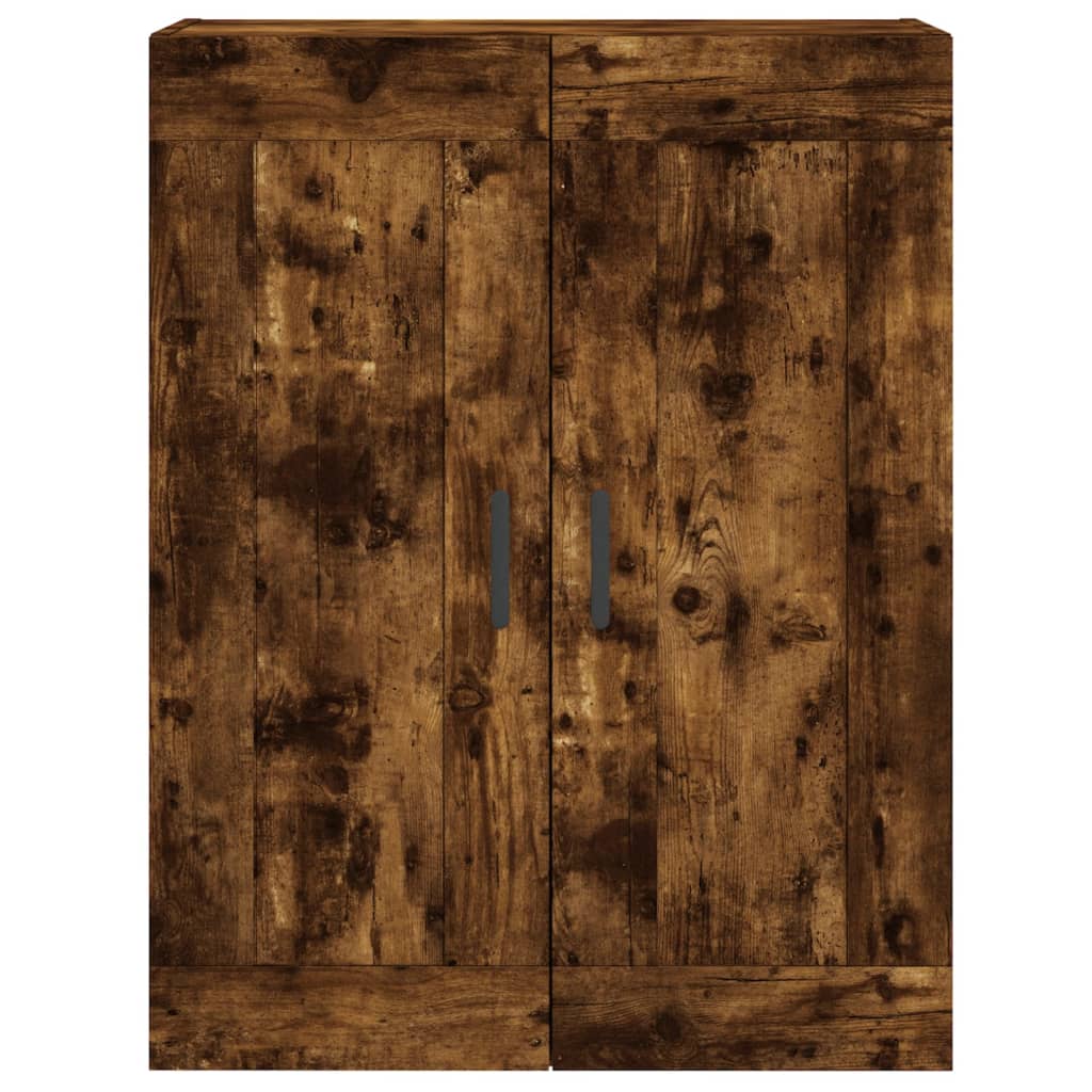 vidaXL Witrynka przydymiony dąb 69,5x34x180 cm materiał drewnopochodny