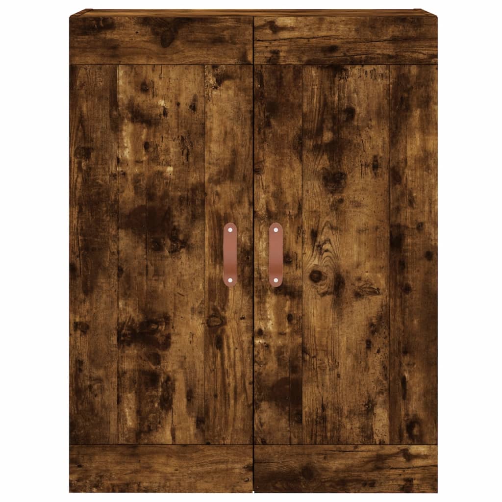 vidaXL Witrynka przydymiony dąb 69,5x34x180 cm materiał drewnopochodny