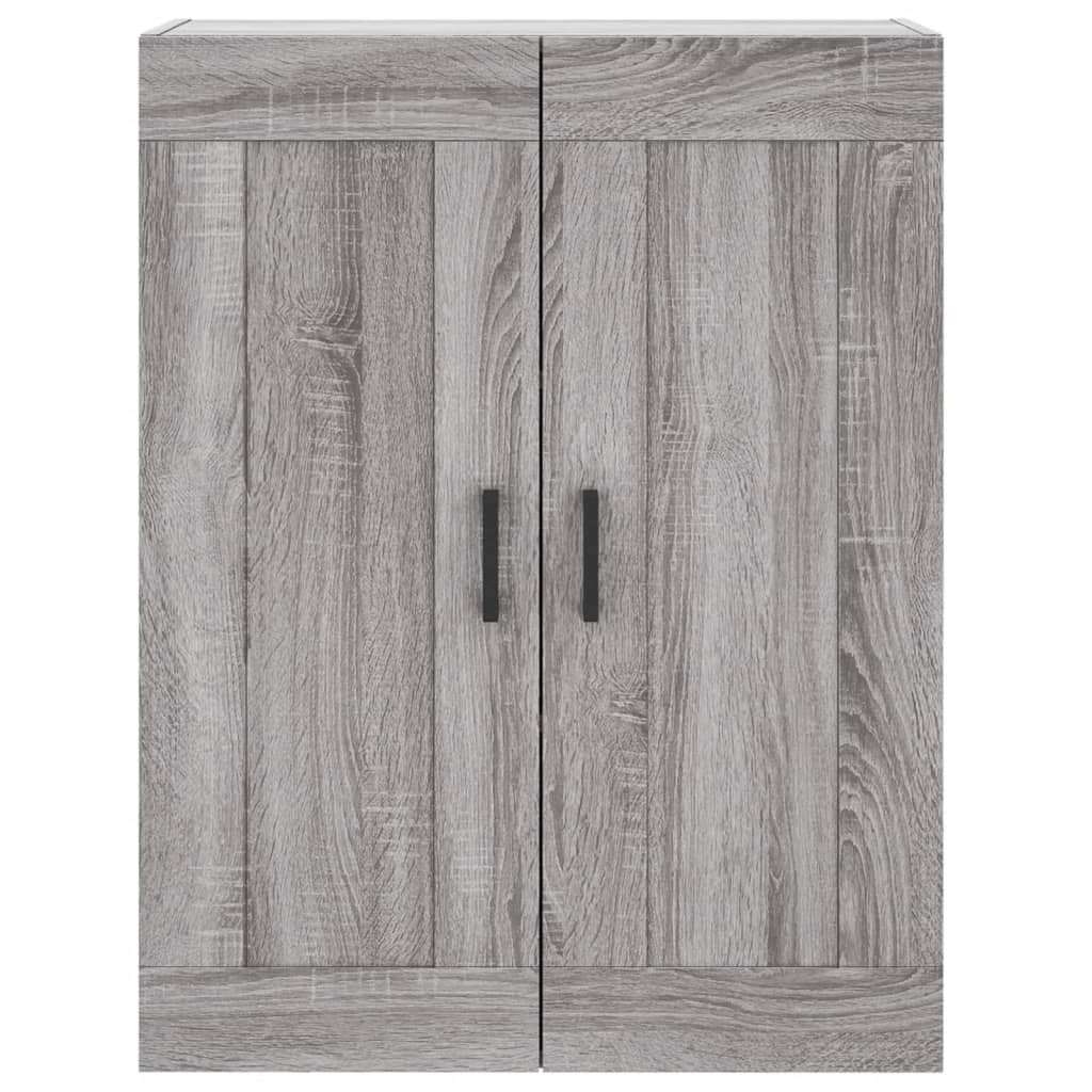 vidaXL Witrynka szary dąb sonoma 69,5x34x180cm materiał drewnopochodny