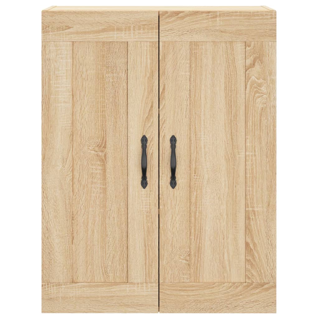 vidaXL Witrynka, dąb sonoma, 69,5x34x180 cm, materiał drewnopochodny