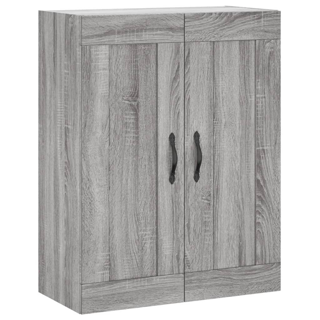 vidaXL Witrynka szary dąb sonoma 69,5x34x180cm materiał drewnopochodny
