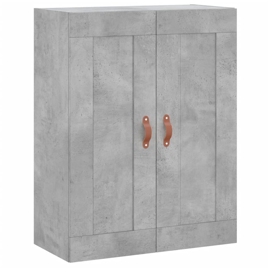 vidaXL Witrynka, szarość betonu 69,5x34x180 cm materiał drewnopochodny