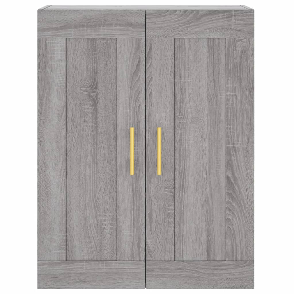 vidaXL Witrynka szary dąb sonoma 69,5x34x180cm materiał drewnopochodny