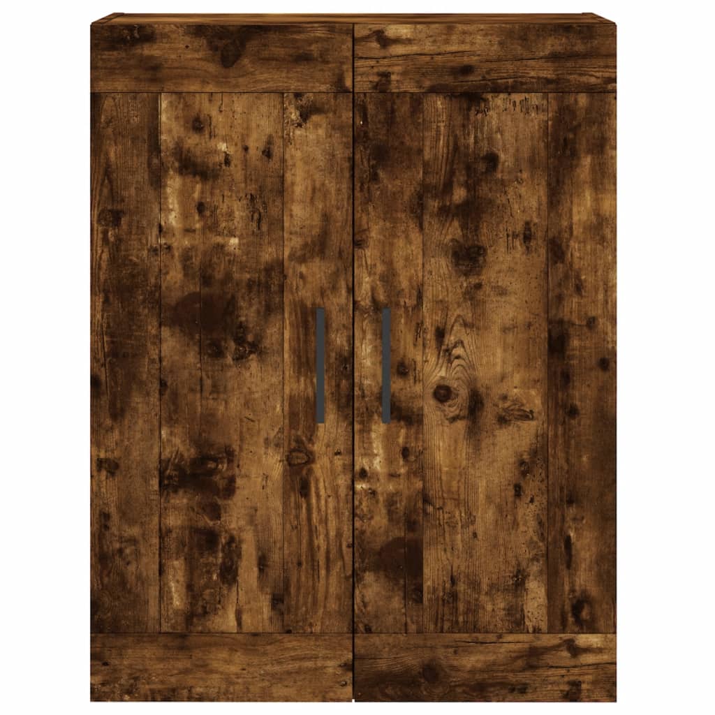 vidaXL Witrynka przydymiony dąb 69,5x34x180 cm materiał drewnopochodny