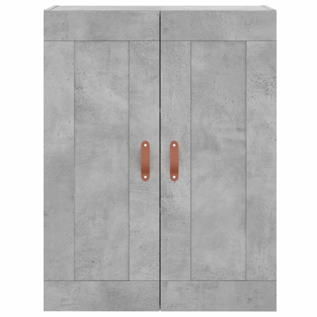 vidaXL Witrynka, szarość betonu 69,5x34x180 cm materiał drewnopochodny