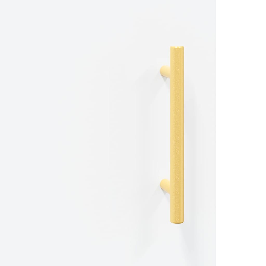 vidaXL Witrynka, biała, 69,5x34x180 cm, materiał drewnopochodny