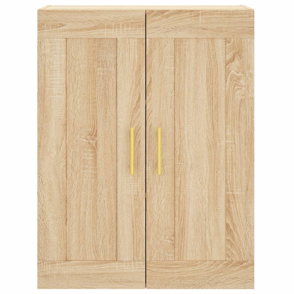 vidaXL Witrynka, dąb sonoma, 69,5x34x180 cm, materiał drewnopochodny