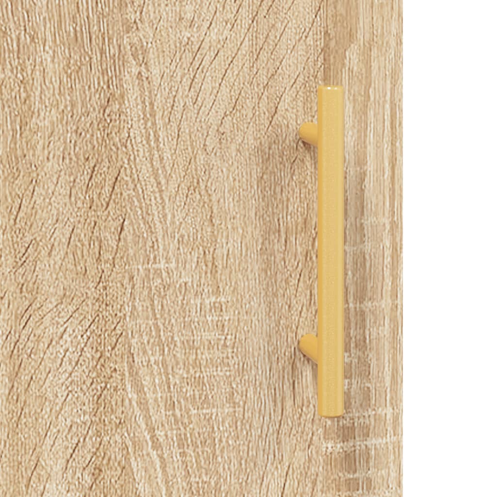 vidaXL Witrynka, dąb sonoma, 69,5x34x180 cm, materiał drewnopochodny
