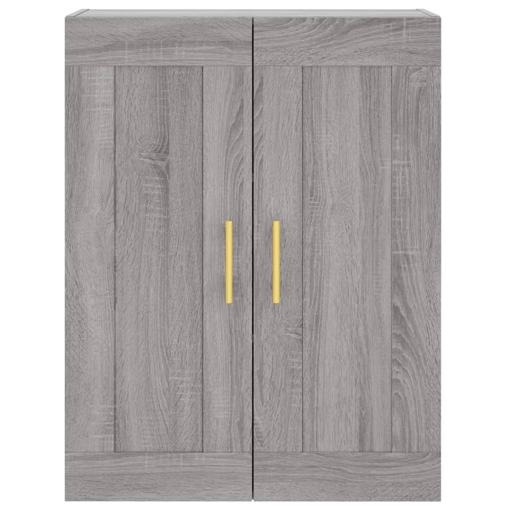 vidaXL Witrynka szary dąb sonoma 69,5x34x180cm materiał drewnopochodny